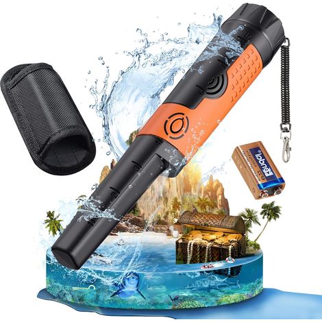 Pinpointer-Metalldetektor, einfach zu bedienen, wasserdicht, 360°-Erkennung mit hoher Empfindlichkeit, Handmetalldetektor für Kinder und Erwachsene (1/5)