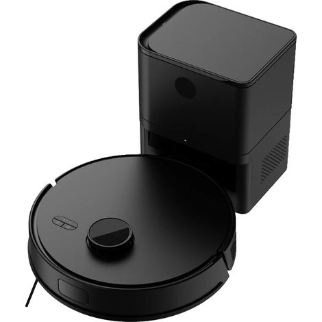 Aspirateur Robot, Navigation LIDAR, Fonction Auto-Vidante, Noir (1/2)