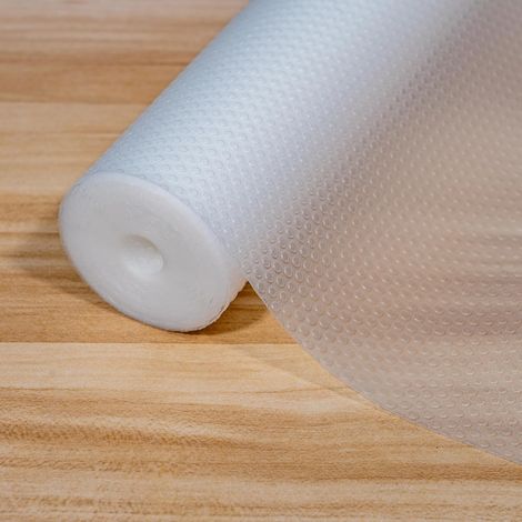 Tapis Frigo EVA 44x300cm Transparent, Écologique/Étanche/Non-Adhésif, Découpable, Cuisine/Étagère (1/4)