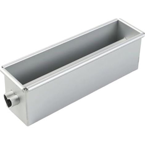 Moule à pain, moule à pain, moule à gateau en alliage d'aluminium, moule à gateau antiadhésif, bote à toast, sandwich, pain long, moule à toast avec tube amovible (argent, B, S) (1/5)