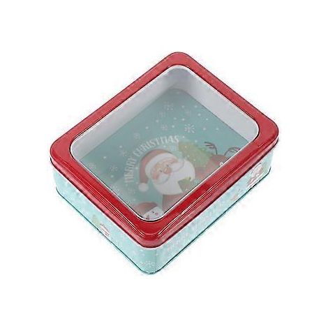 Boîte à bonbons de Noël, boîte cadeau, boîte à biscuits, boîte de rangement en fer-blanc, cadeau de Noël (Image 1)