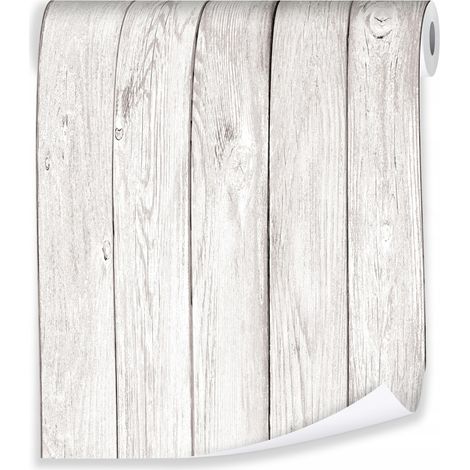 Papier peint planches bois 3D déco murale style naturel – rouleau 0,5 x 10 m intissé Wallarena