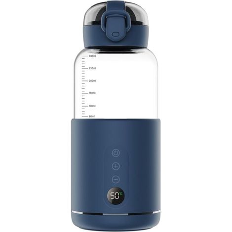 Générique Chauffe-Eau portatif,Chauffe-Eau Portable pour Formule bébé Capacité de 300 ML,Chauffe biberon Nomade sans Fil (1/5)
