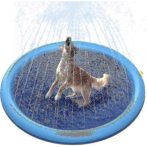 Tapis de jeu rafraîchissant pour animaux de compagnie avec arroseur intégré, gonflable pour piscine extérieure, 170 cm (1/4)