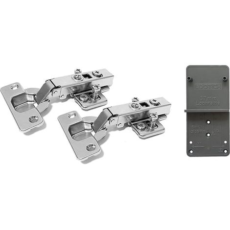 110 Degré Clip Plein Recouvrante 35mm Charnieres avec Amortisseur Hydraulique Fermeture Automatique Charnière à Amorti pour Armoires de Porte Cuisine Type Européen (1/4)