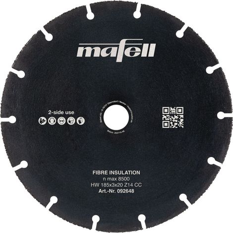 MAFELL Lame scie circulaire Isolant Ø185x3x20mm 14D KSB-FI185 - 092648