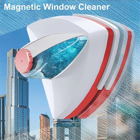 Raclette magnétique double face pour vitres, essuie-glace automatique, outil de nettoyage ménager pour le lavage des vitres.
