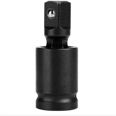 (1/2'')Drive Universal Joint, Chrome Molybdenum Steel Swivel Adapter Air Impact Wobble Socket Repair Tool (1/5)