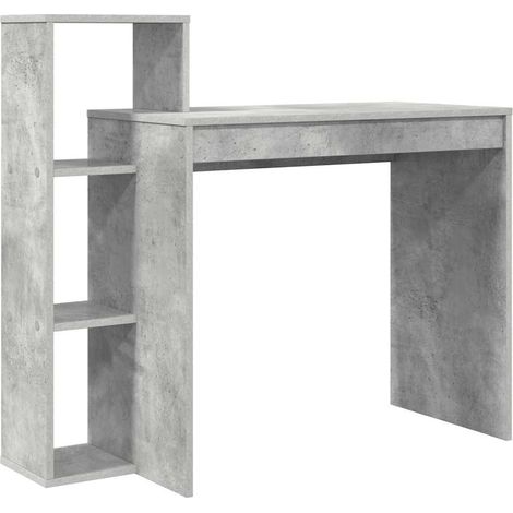 Escritorio Gris Concreto 100 x 40 x 90 cm Madera de ingeniería vidaXL