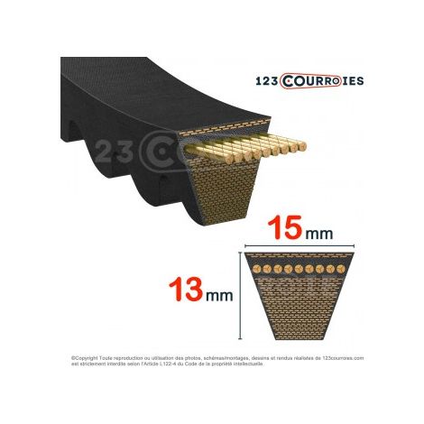 Courroie trapézoidale crantée Optibelt Super X Power 5VX800