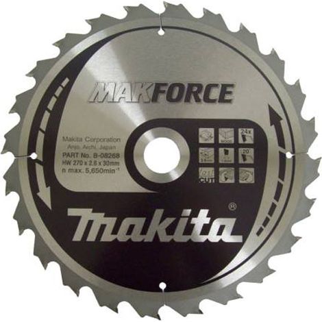MAKITA B-32172 Circular saw blade 270mm x 30mm x 24T
