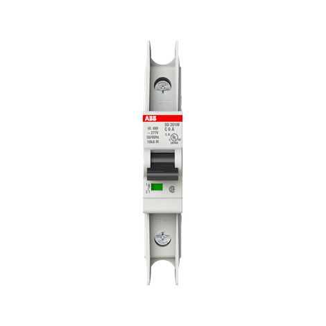 Disjoncteur ABB SU200 M 1P, 6A, pouvoir de coupure 15 kA ( Prix pour 1 ) (1/3)