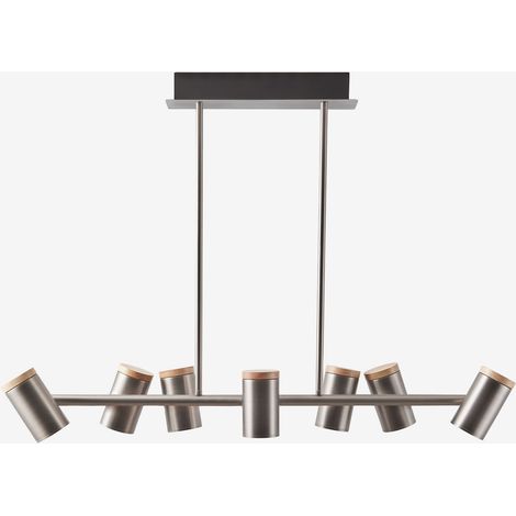 Lampada da soffitto orientabile con 7 punti luce in ferro Amaranto SKLUM (1/5)