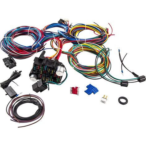 21 Circuito 17 Fusibili Universale Cablaggio Set Long Wire Wiring Harness (1/5)