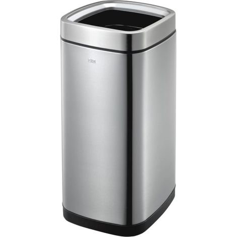 EKO Poubelle à ouverture dessus Laguna 35 L Argenté mat (1/5)