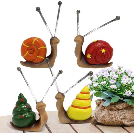 Schneckengartendekoration Realistisches Schneckenfiguren Set