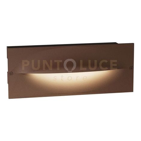GES2002N- SEGNAPASSI LED 4000K 561LM 13W IP65 AD INCASSO COLORE MARRONE