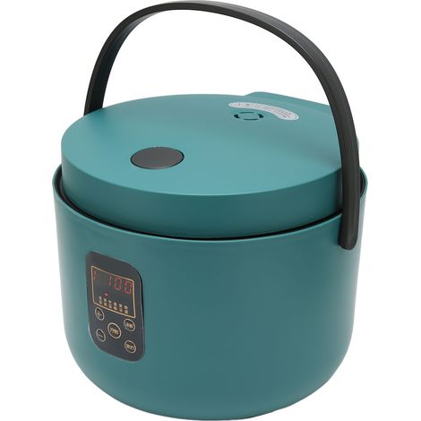 Cuiseur à riz 3L 500W petit, multifonctionnel, avec système de sécurité de libération de vapeur, design rétro et élégant, couleur verte, prise UE 220V (1/5)