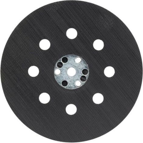 Zubehör Schleifteller mittelhart (für Lack, Spachtel, 8-Loch, Durchmesser 125 mm, Zubehör Exzenterschleifer) [Energieeffizienzklasse A+]