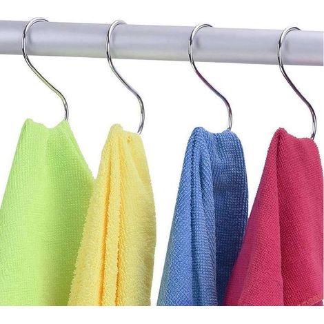 Lot de 20 crochets de boucher en acier inoxydable Crochets de boucher - Crochets en forme de S - Pour salle de bain, chambre à coucher, bureau, cuisine, magasin, travail de la viande (1/3)