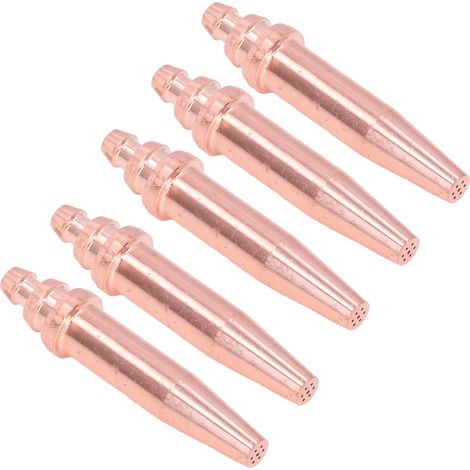 5 Embouts de coupe acétylène en cuivre, accessoires pour chalumeau découpeur à flamme (lot de 5) (1/5)