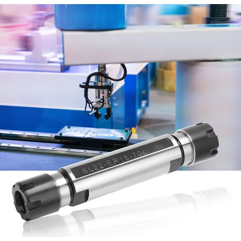 Rallonge de mandrin à pince double tête à tige droite pour tour CNC SLD22-ER16-70 (1/5)