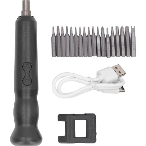 Tournevis Électrique Précision - 18 Embouts Rechargeable Intégré - Pour Réparations Électroniques - 1 Pièce (1/5)