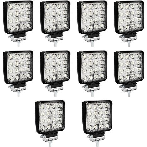 10x LED 48W luce di lavoro LED luce di lavoro proiettore Fog per auto camion UTV SUV offroad trattore unità (1/5)