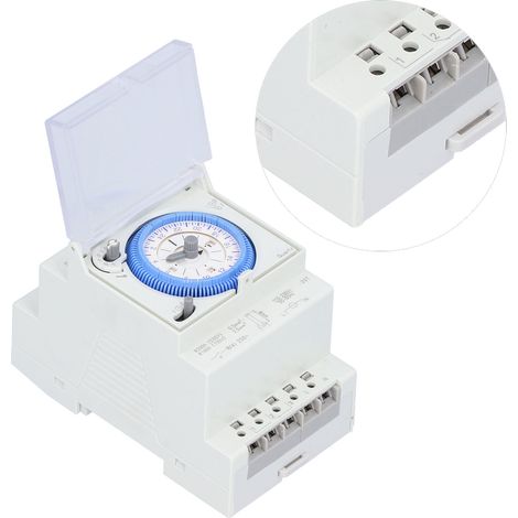 Minuteur Mécanique 15 Minutes avec Interrupteur Horaire Robuste pour Cuisine SUL181d 110V-230V