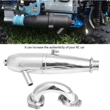 Tube d'échappement double pour voiture HSP Redcat 1/8 RC pour moteur SH GO 21/28CXP (1/5)