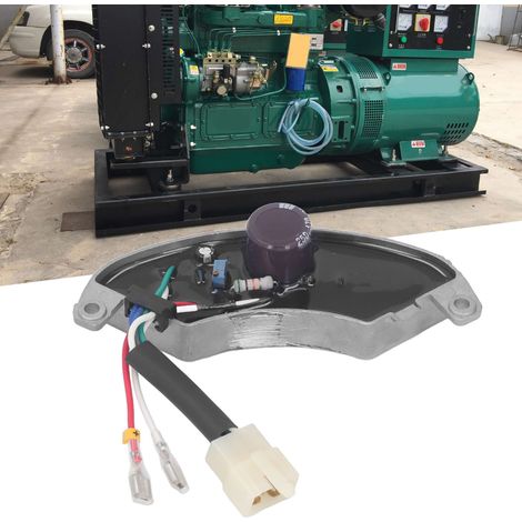 Régulateur de tension automatique AVR5-1A20Z-1, monophasé, boîtier en aluminium, 6 fils, 250 V/470 µF. Convient aux groupes électrogènes de 3 kW et 5 kW. (1/5)