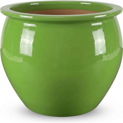 Maceta NEWTON 55x46cm verde oliva (1/3)