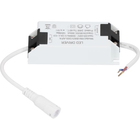 Driver LED 24W avec courant constant de 300mA, entrée AC220-240V, sortie 54-85VDC, connecteur de driver d'alimentation, transformateur pour lampe LED. (1/5)