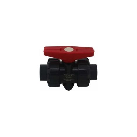 Vanne double union à coller diam 20 mm vanne boisseau pvc robinet boisseau sphérique robinet a bille sphere pour piscine，DN15 (Diamètre Interne 20mm)