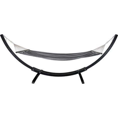 Amaca Tripoli su Struttura in Larice — Nero, Grigio e Bianco 120×320 cm