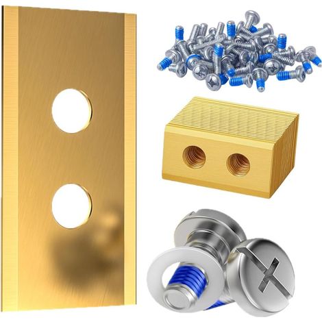 Lot de 36 lames rechange premium titan vis rondelles boîte rangement (1/5)