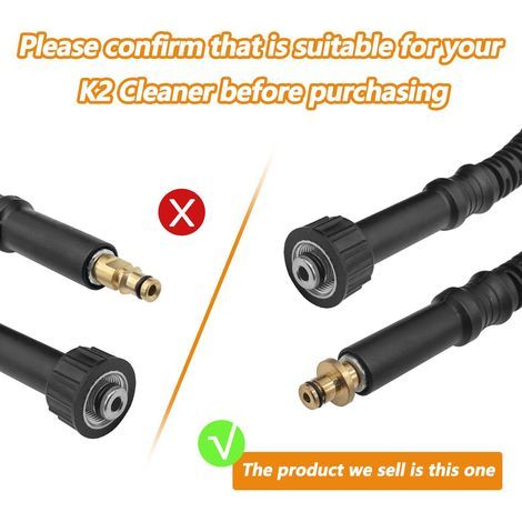Tuyau de lavage haute pression 6m, connecteur M22 pour K2-K7 22mm-14, pièces de rechange, nouveau pour Karcher (1/4)