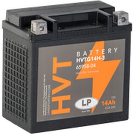 BATTERIA AL GEL LANDPORT HVTG14-3 (MH HVTG14-3) 12V 14AH 149X87X144MM BICICLETTA A V PESANTE SENZA MANUTENZIONE - A ELETTRODO (CORRENTE DI AVVIAMENTO AUMENTATA 220A) (DESTRA +) (3) - SOSTITUISCE GHD14