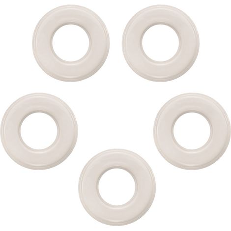 Lot de 5 Plaques Décoratives 1 Poste Garby Colonial – Porcelaine Blanche – Compatible Gammes GARBY, GARBY COLONIAL et DIMBLER – Pose En Saillie ou Encastrable – Finition Haut de Gamme - FONTINI (1/4)