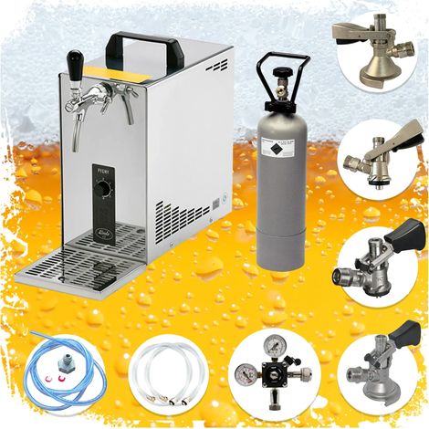 Set completo, dispensador de cerveza, PYGMY 25, 1 grifo, 35 litros/h, Green Line, KEG: Juego de todo cabezal (1/5)