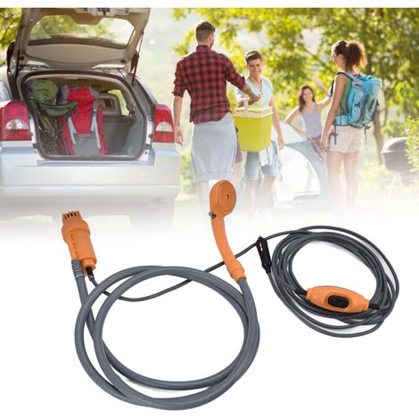 Douche de Camping Portable DC12V Kit Complet Flexible Robuste Design Ergonomique Lavage Divers (1/5)