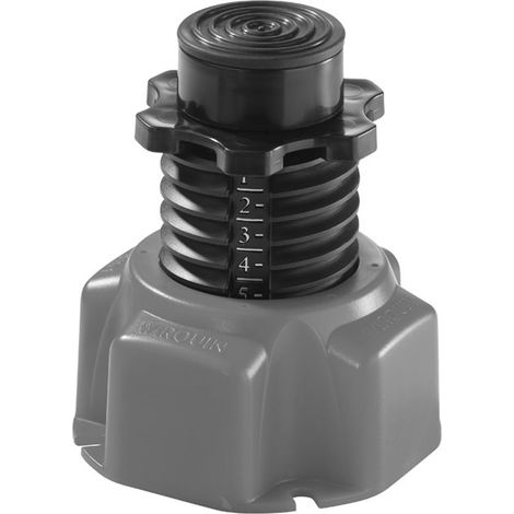Wirquin Pro – Pied de receveur de douche réglable 88-172mm – Vissage manuel – Résistance 450kg/pied – Échelle graduée 5 niveaux