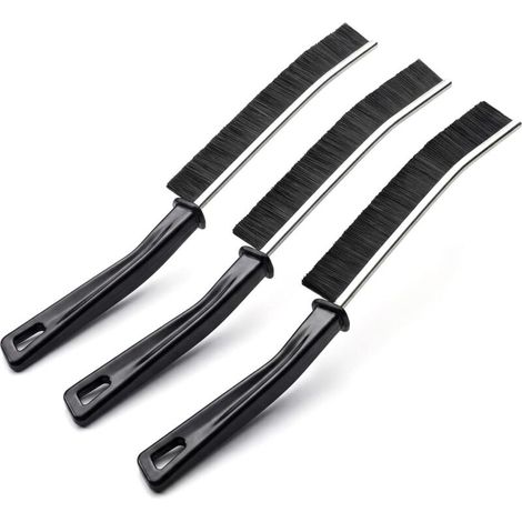 Set mit 3 Fugenbürsten mit steifen Borsten, ideal zum Reinigen von Ecken und Rissen. Perfekt geeignet für Fliesen, Badezimmer, Küchen und Duschen. (1/5)
