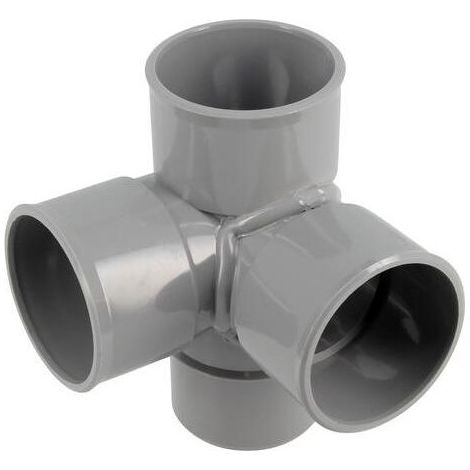 Croix d'angle PVC 87 degré 30 Mâle/Femelle, 50 (1/3)