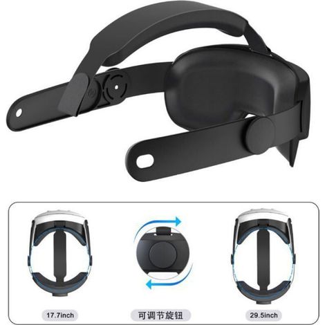 Lunettes De Protection VR - Compatible Oculus Meta Quest 3 - Sangle Ajustable Coussins PU - Poids 161 G - 1 Pièce (1/5)