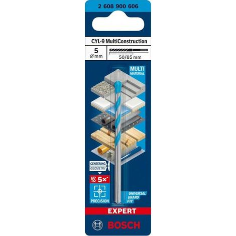 2608900606 - Punta Multimateriale CYL-9 5 x 50mm x 85mm