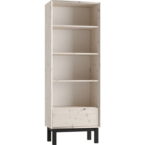 Liberia 1 cassetto Country marrone sbiancato 180cm (1/3)