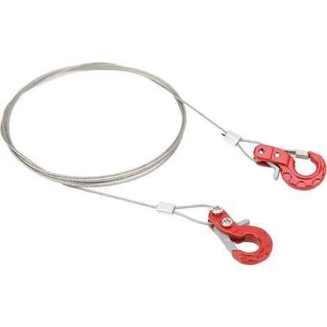 2 pièces Crochet de Remorque en Alliage d'Aluminium Léger pour Véhicules RC SCX10 D90 TRX4 (1/5)