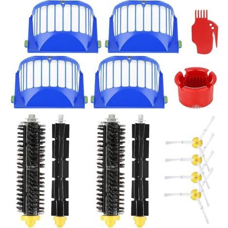 FENOPLASTICAAccessoires de rechange FOREHILLpour iRobot Roomba série 600 605 615 616 620 621 630 635 650 652 660 665 680 690 695, pièces de rechange brosses et filtres avec vis pour robot aspirateur u (1/5)
