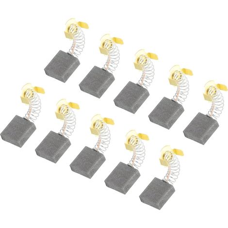 Carbone Brosses 18x17x7mm pour Électrique Moteurs Alimentation Outil Meuleuse Angulaire Table Scie Rechange Pièce Réparation (1/5)